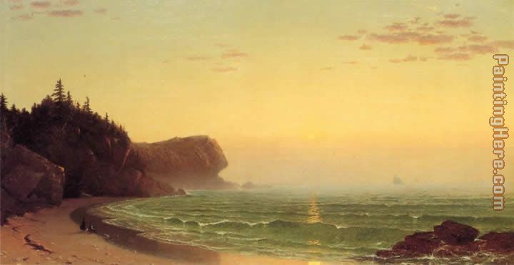 Seascape Sunset painting - Alfred Thompson Bricher Seascape Sunset art painting